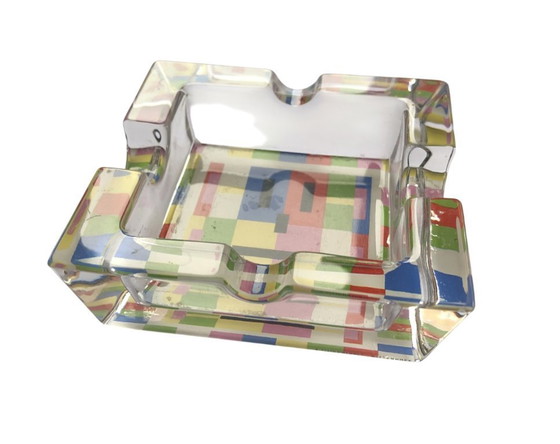 Image 1 of Postmodern design ashtray – Alessandro Guerriero for Ritzenhoff, crystal (1980s–90s)