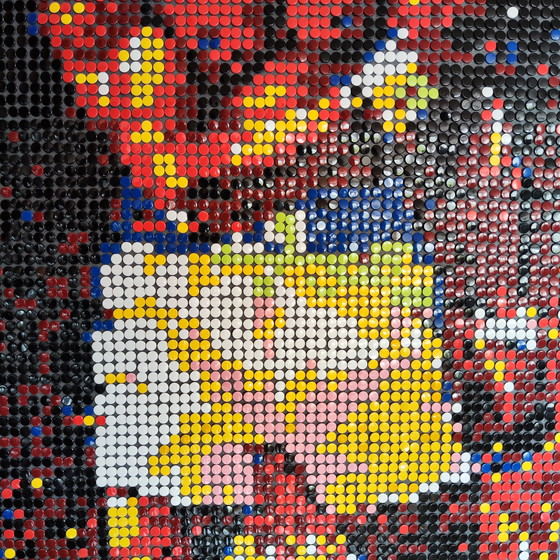 Image 1 of Muhammad Ali / Cassius Clay / Boxing World Champion / Pixel Art Mosaic Portrait