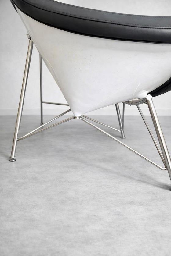Fauteuil in de Vitra Coconut-stijl – Leather, Chrome (photo 14 of 15)