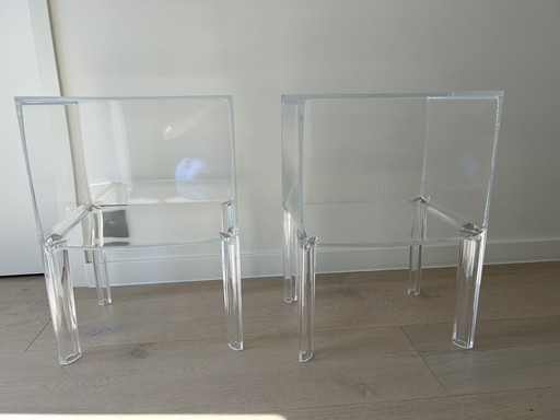 2x Kartell small ghost buster amber