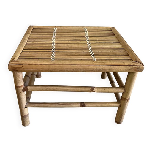 Vintage bamboo coffee table