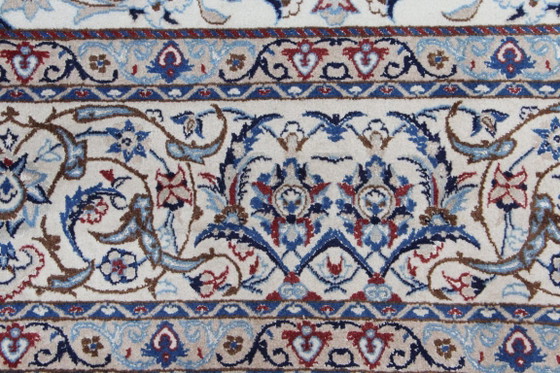 Original Hand-knotted Persian Nain 9 LA Fine Rug with Silk 385 x 260 cm – Rugs & carpets, Wool (photo 12 of 18)