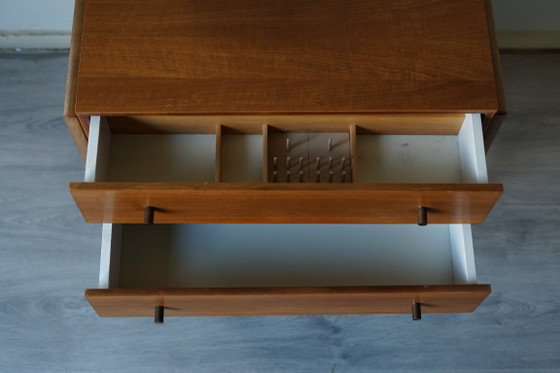 Vintage Sewing Cabinet 60s | Mid-Century | Scandinavian Design, Chest of drawers, Wood, Brown (photo 8 of 9)