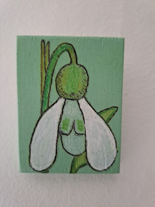 Envelope Art "Snowdrop"