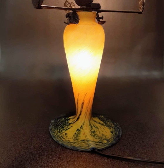 Image 1 of Table lamp base, France, 20th century, Verre d'art de France