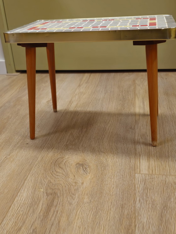 Image 1 of Table d'appoint vintage Table à plantes Mosaïque