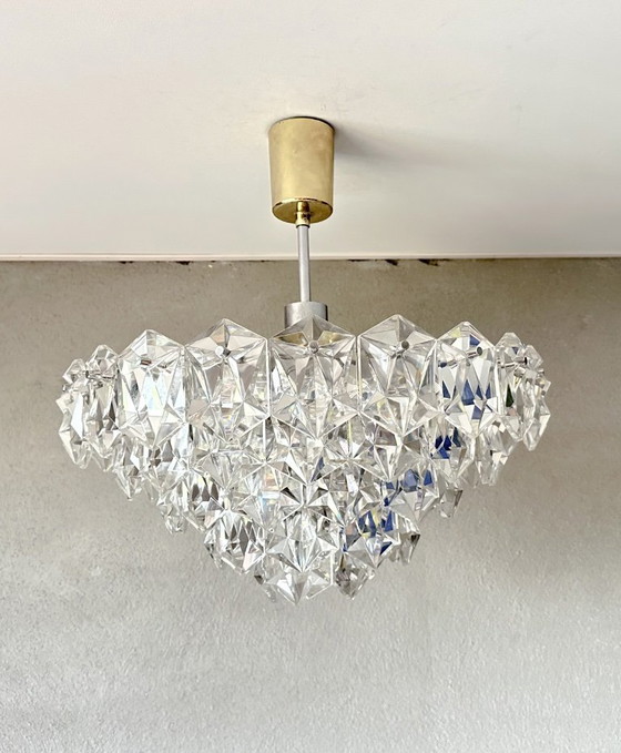 Vintage Grote Kinkeldey Kroonluchter – Crystal, Glass (photo 11 of 11)