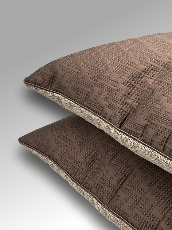 Image 1 of Fendi – Set mit 2 neuen Kissen aus Fendi Casa-Stoff