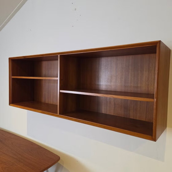 Rex Raab, Wilhelm Renz Varia-150 vintage floating Wall cabinet, Wood, Brown (photo 14 of 22)
