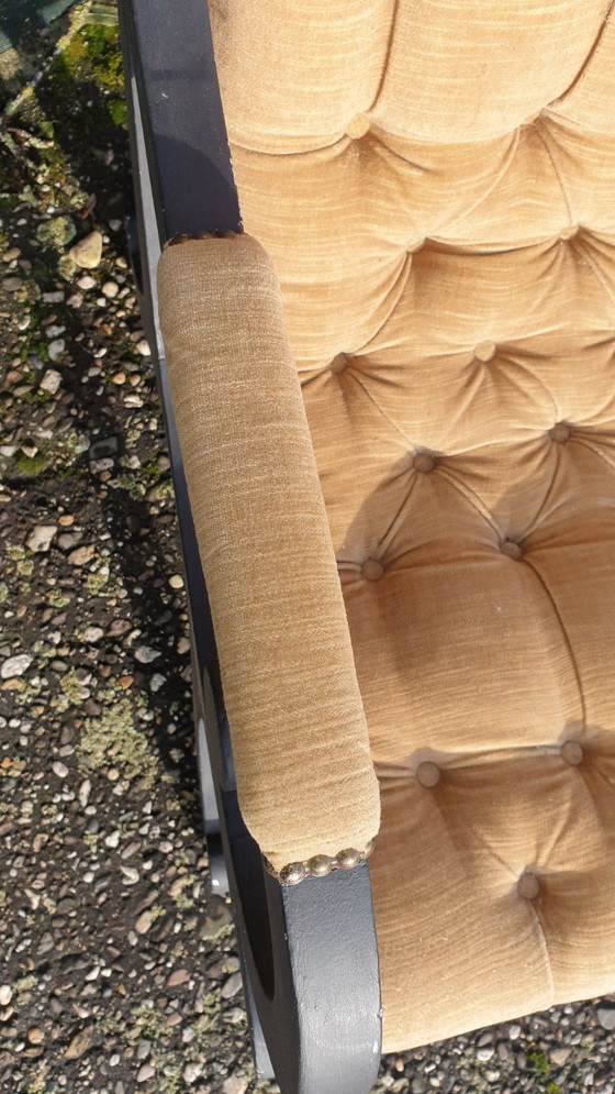 Image 1 of Chesterfield fauteuil krijtverf