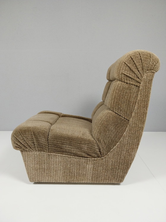 Image 1 of Poltrona vintage in tessuto a coste, anni '70