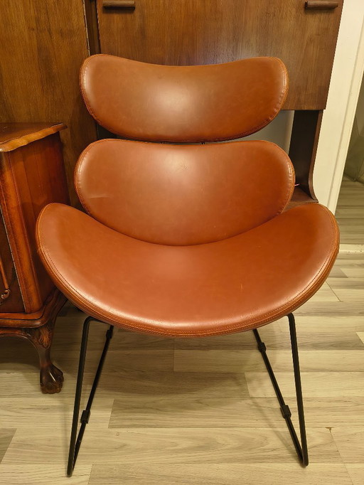 Sillón coñac | estilo vintage