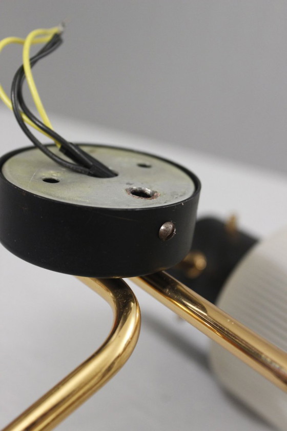 Image 1 of Pareja de apliques de pared de los años 50, diseño Arlus Lunel Guariche Stilnovo