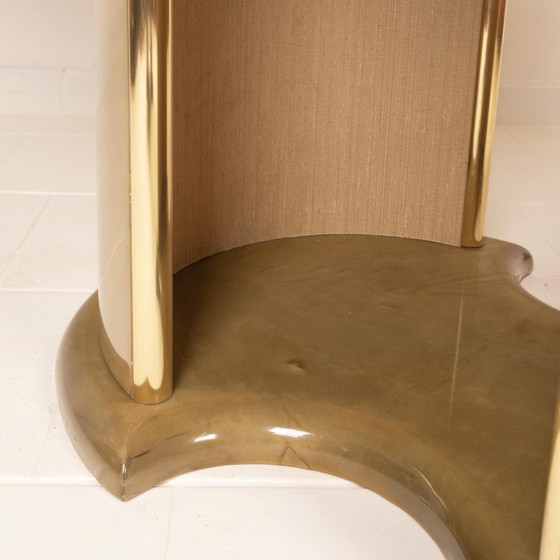 Angelo Mazzola parchment table produced by Ar.Vi Salpol, 1980 – Dining tables (photo 18 of 26)