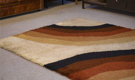 Image 1 of Vloerkleed geproduceerd door Herforder Teppiche Design Pop Art jaren 70