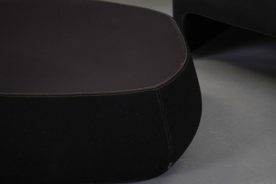 Image 1 of Ensemble en cuir Malmo et pouf Fjord de Patricia Urquiola pour Moroso, Italie, années 2000
