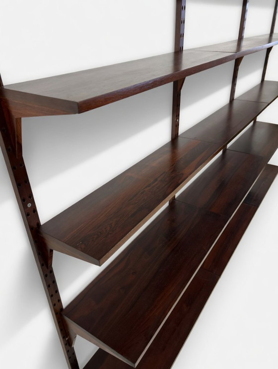 Image 1 of Système Royal Poul Cadovius, étagères murales modulaires en palissandre