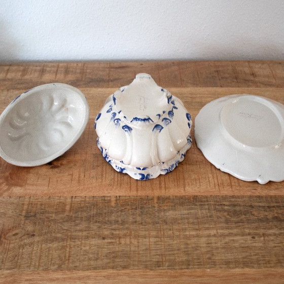 Image 1 of Soupière vintage en céramique italienne, signée Giovannis Filber, style Capodimonte