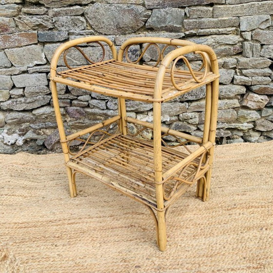 Image 1 of Rattan-Nachttisch