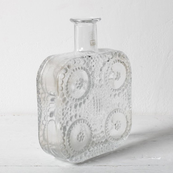 Mid-Century Grapponia Clear Bottle Vase by Nanny Still for Riihimäki / Finland / 1968 – Glass (photo 4 of 9)