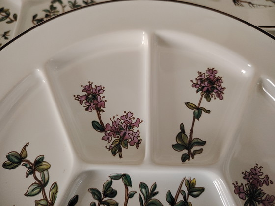 Image 1 of Villeroy and Boch V&B Botanica grill plate antipasti fondue starter plate 6 pieces
