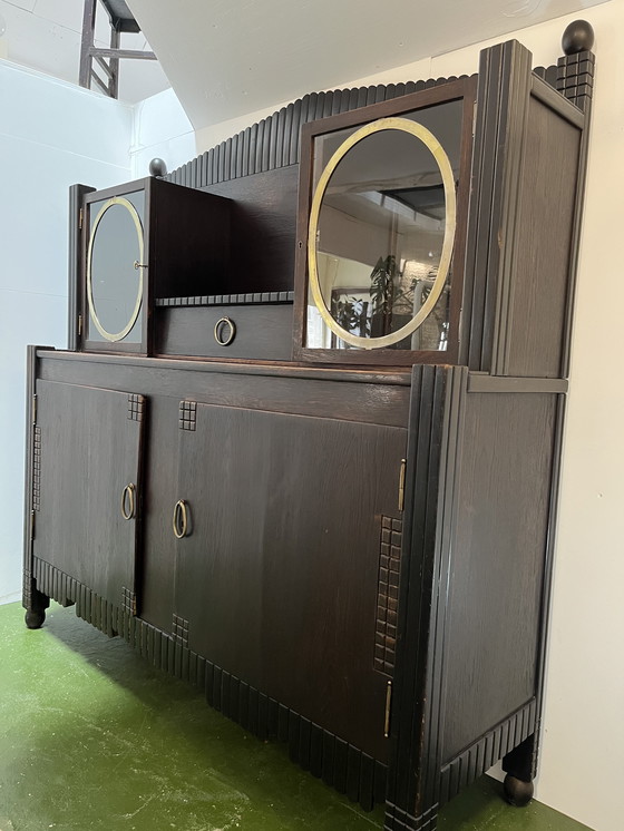 Image 1 of Art Deco oak sideboard