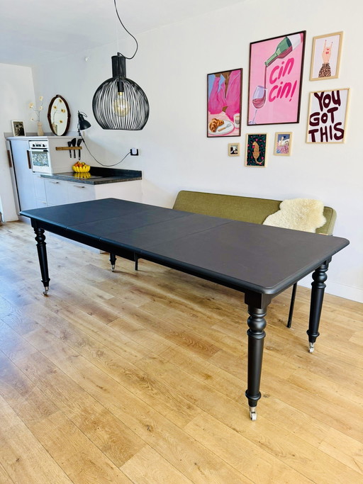 Eichholtz coulissen tafel (mat zwart)