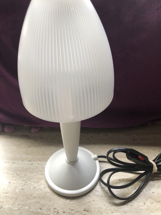 Image 1 of Veneta Lumi witte kunststof Tafellamp - Cindy - 80's - nieuwstaat