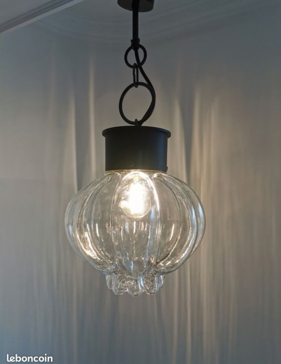Image 1 of Lampada a sospensione vintage Glashütte Limburg