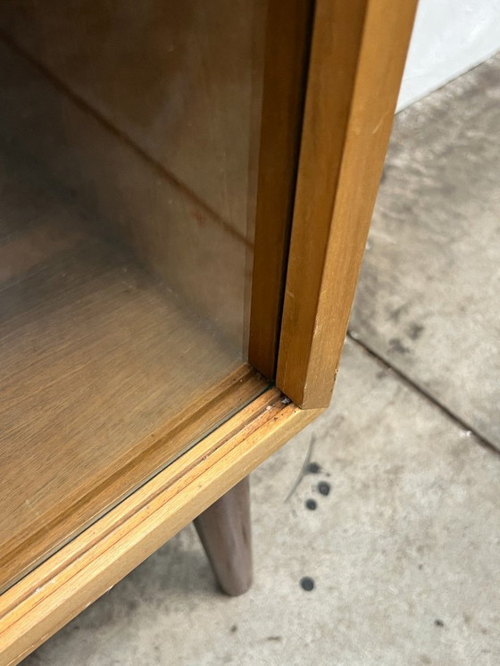 Image 1 of Vintage Wk Möbel Sideboard / Display Case, With Glass Sliding Doors. Germany 1970's