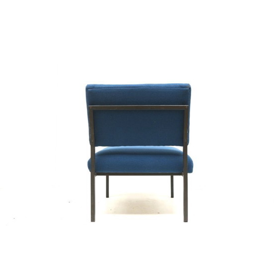 Image 1 of 3x Vintage blauwe fauteuils uit de jaren ’70
