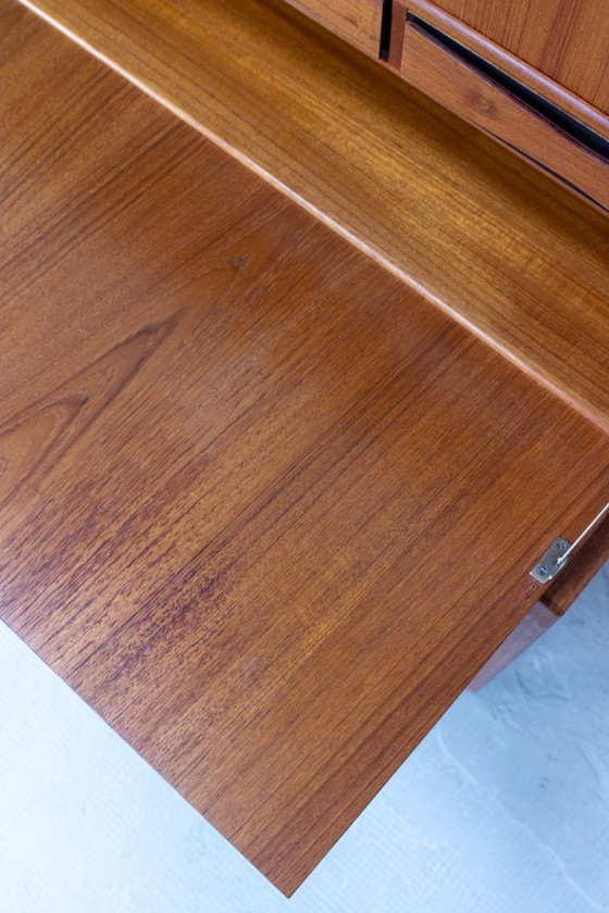 Image 1 of Scrivania da segretaria vintage in teak Erling Torvits, scrivania da scrittura danese