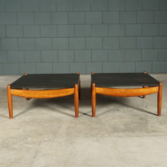Image 1 of Table basse vintage en chêne - Carl Straub - 1960s