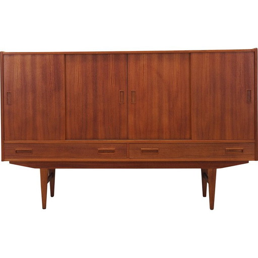 Vintage Deens teakhouten highboard van Børge Dam, 1970