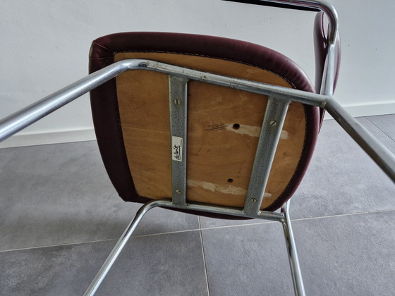 Image 1 of De Wit dining table or office chair chrome vintage