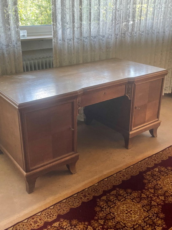 Image 1 of Art-Deco-Schreibtisch mit Chinoiserie-Elementen