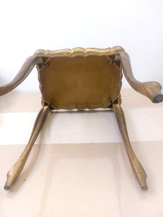 Tavolini impilabili fiorentini, Italia 1950, firmati. – Plastic, Wood (photo 10 of 15)