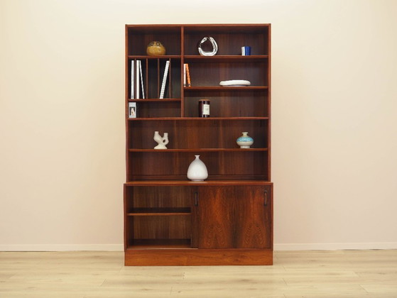 Image 1 of Boekenkast van palissanderhout, Deens ontwerp, jaren 70, vervaardigd door Hundevad.