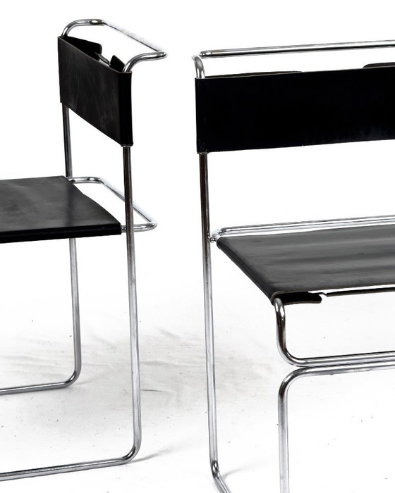 Image 1 of Set di 6 sedie vintage Libellula di Giovanni Carini per Planula