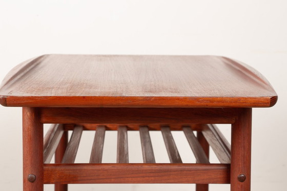 Image 1 of Teak-Couchtisch, zweistufig, Modell PJ 107 von Grete Jalk für Poul Jeppesen, 1960.