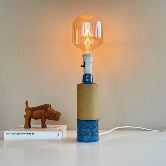 Image 1 of vintage ceramic LAMP BASE Knabstrup Denmark MidCentury