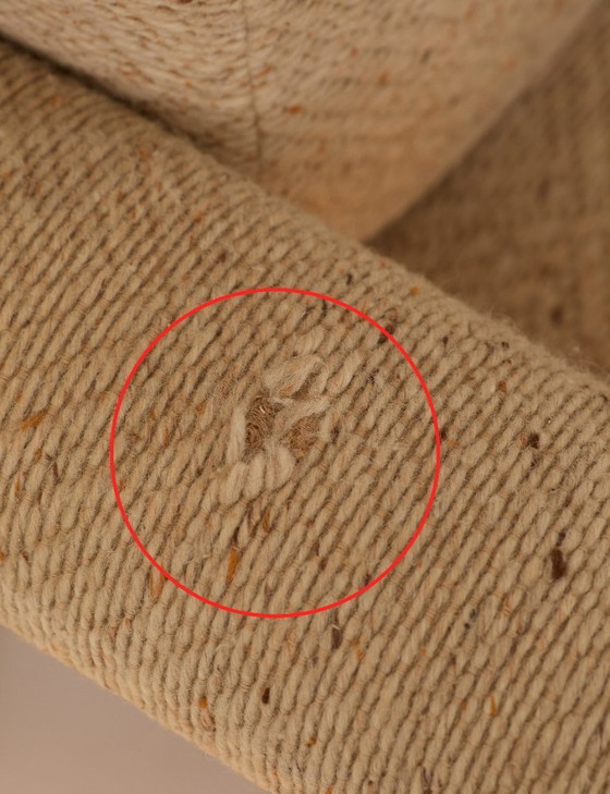 Image 1 of Vintage 3-seater sofa in solid elm, Maison Regain, circa 1970/80