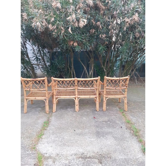 Image 1 of Vintage living room set in bamboo, 1970