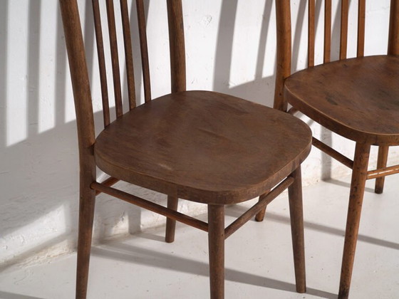 Vintage TON bentwood chairs (c.1960). Set of 2 pieces #13 – Dining chairs (photo 23 of 40)