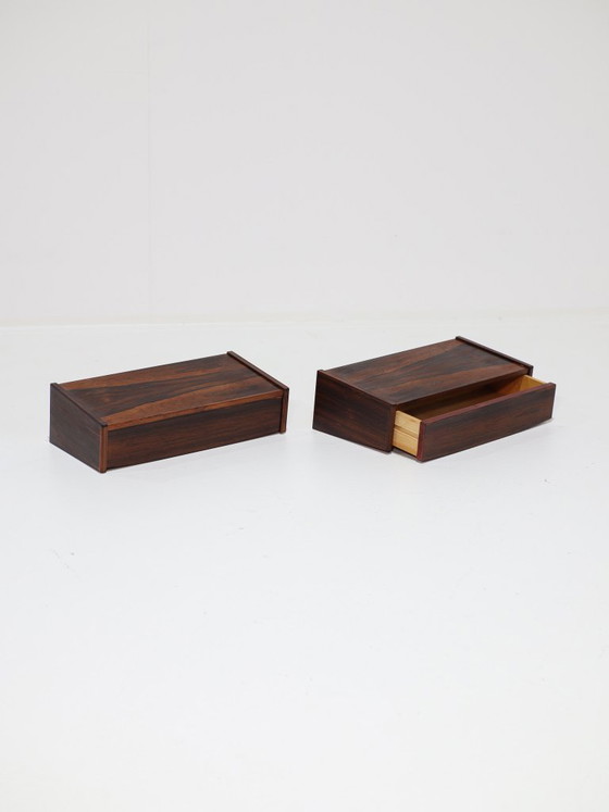 Tables de nuit flottantes Palissandre Danois Années 1960 – Wood (photo 3 of 8)