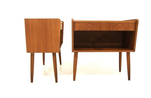Set de 2 tables de chevets en teck, Suède, 1960