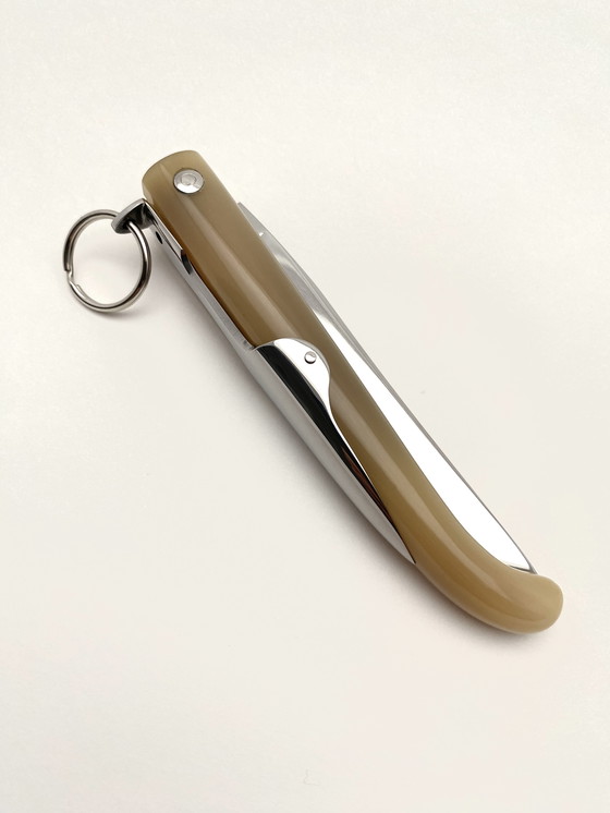 Image 1 of Hermès Büffelhorn-Klappmesser, gefertigt von Jacques Mongin
