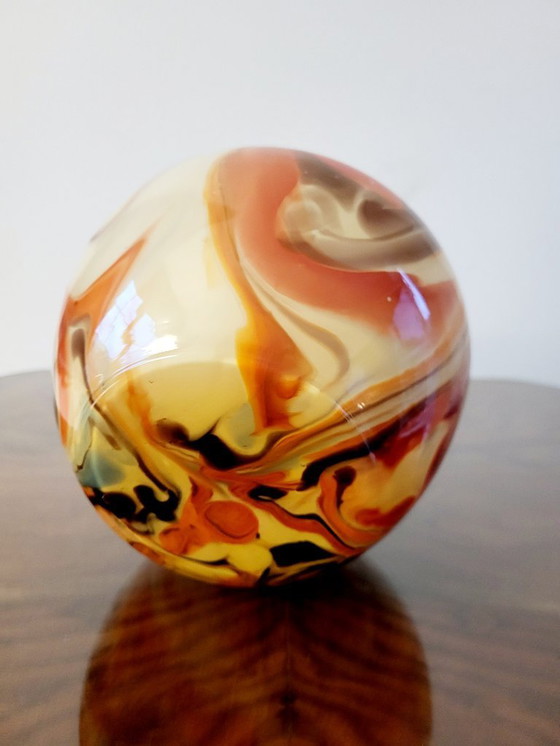 Image 1 of Art deco opaline glazen vaas, Verreries de Scailmont, Henri Heemskerk, België