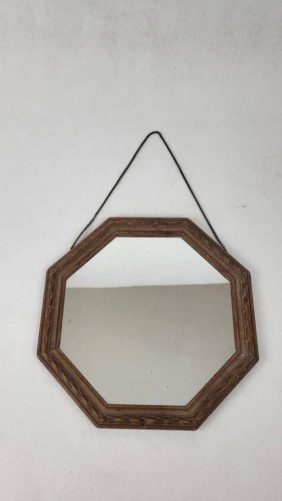 Specchio ottagonale in legno – Wood, Art Deco (photo 2 of 6)