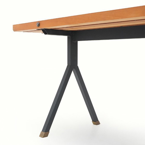 Image 1 of Banc en métal et en bois, années 1950